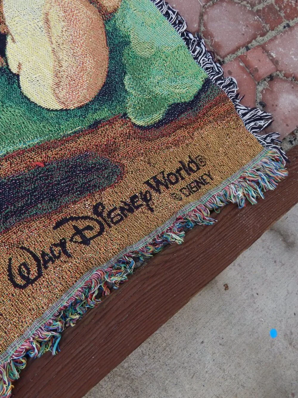 Walt Disney World Mickey & Minnie Mouse Blanket Tapestry Woven Throw 60